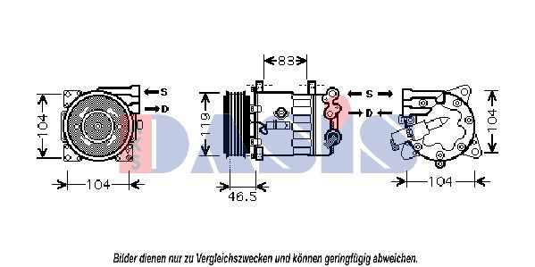 AKS DASIS Kompressor,kliimaseade 851872N